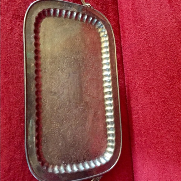 Vtg Silver Footed Swim Trophy Tray Memphis Plated - Picture 2 of 16